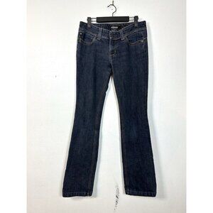 Serfontaine Size‎ 27 Jeans Slim Leg Dark Wash Denim Womens Feline Blue Low Rise